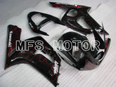 Kawasaki NINJA ZX6R 2003-2004 Injection ABS Fairing - Flame - Black Red - MFS5616